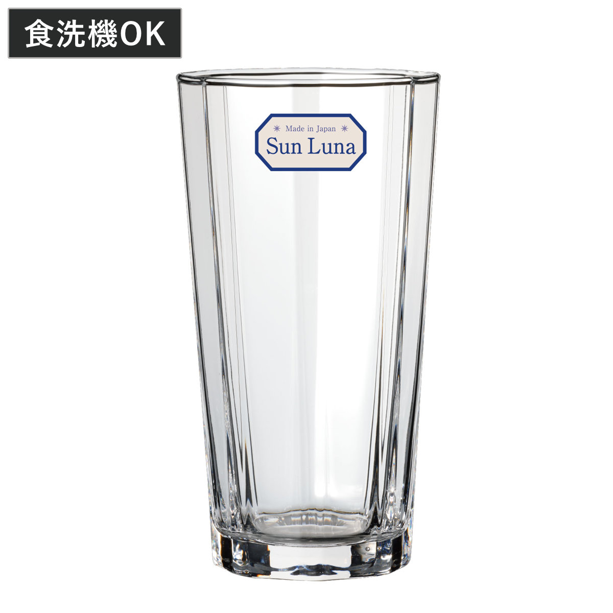 グラス Sun Luna14タンブラー 420ml （ 食洗機対応 ガラス コップ カップ タンブラー 食器 日本製 シンプル クリア おしゃれ モダン ）
