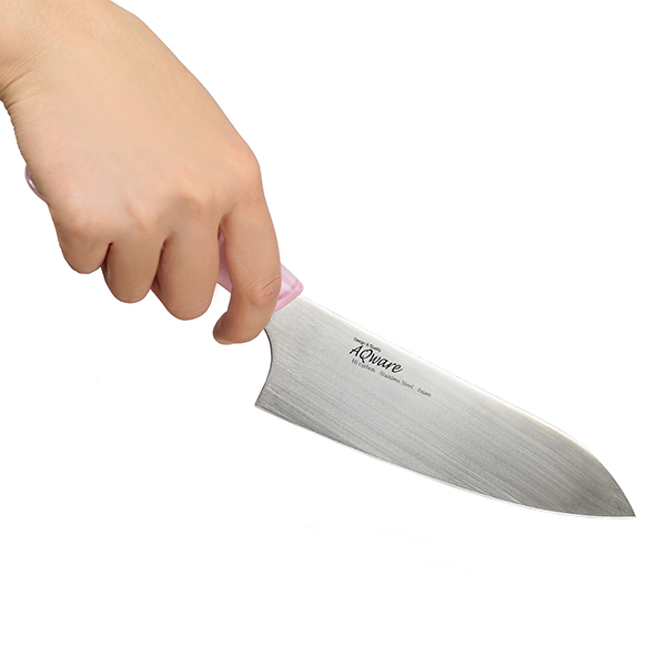 包丁 三徳包丁 アクリルハンドル AQウェア ( 17cm 料理包丁 万能包丁 おすすめ キッチンナイフ 文化包丁 調理小物 調理道具 下ごしらえ用品 キッチングッズ キッチンツール )