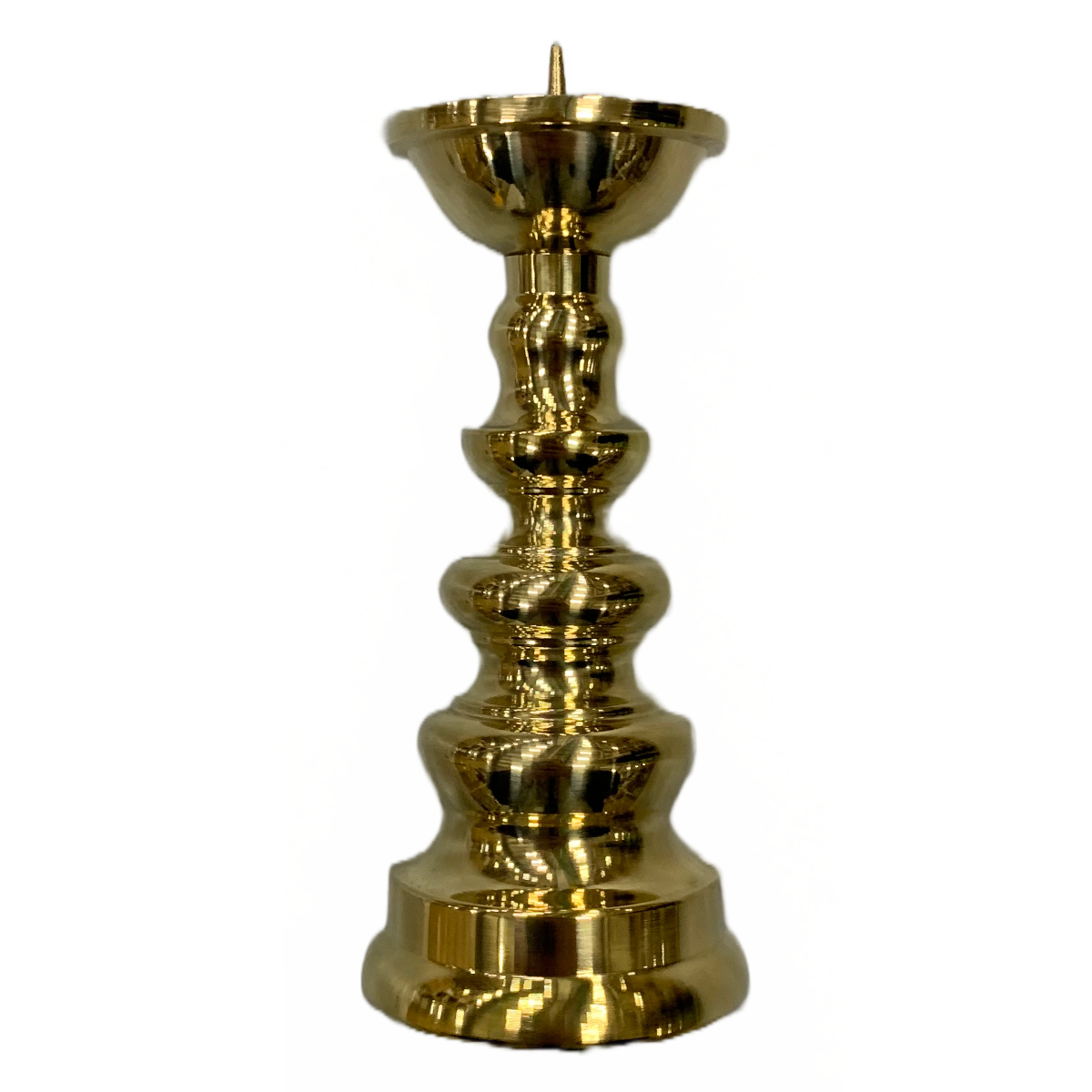 火立（ローソク立て） 重め 金色 2.5寸 火皿までの高さ約7.6
