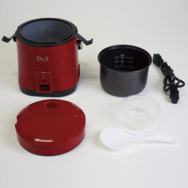 大人気定番商品 D＆S ミニライスクッカー ホワイト DS.7703 ミニ炊飯器