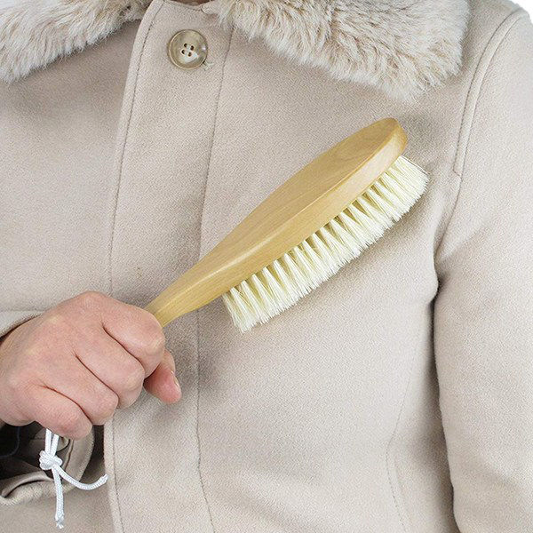洋服ブラシ ブラシ クリーンブラシDX ( エチケット 洋服 ホコリ取りブラシ 豚毛 洋服用ゴミ取り 衣類 ほこり 糸くず 髪の毛 掃除 お手入れ シンプル プレゼント ギフト 父の日 母の日 )