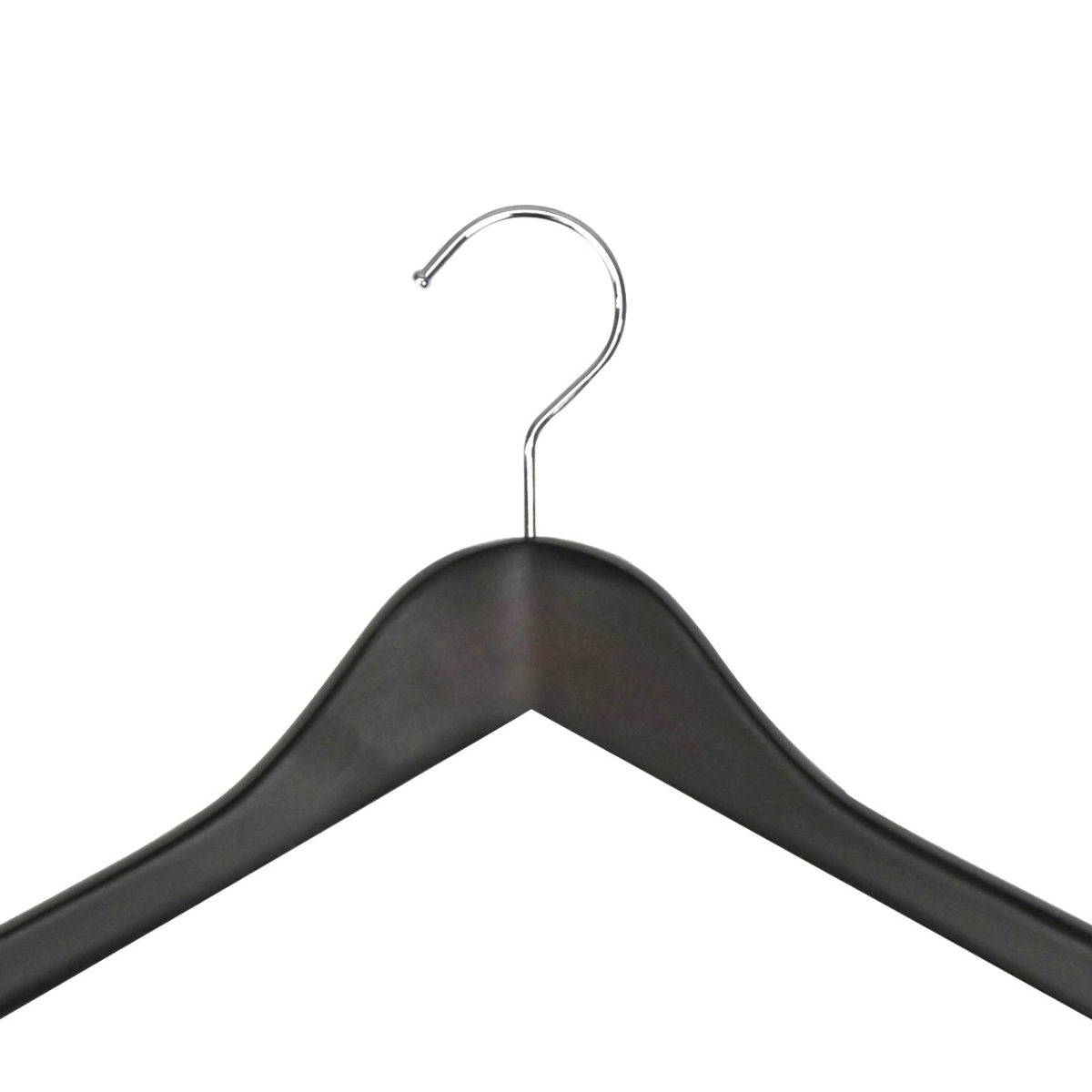 ハンガー 木製ハンガー クリップ付 5本組 ( スーツハンガー 木製 5本セット クリップ付き 滑り止め 薄型 フォーマルハンガー 洋服ハンガー 5本 ボトム用 クリップ 天然木 回転フック ) 【クリア】 クリア