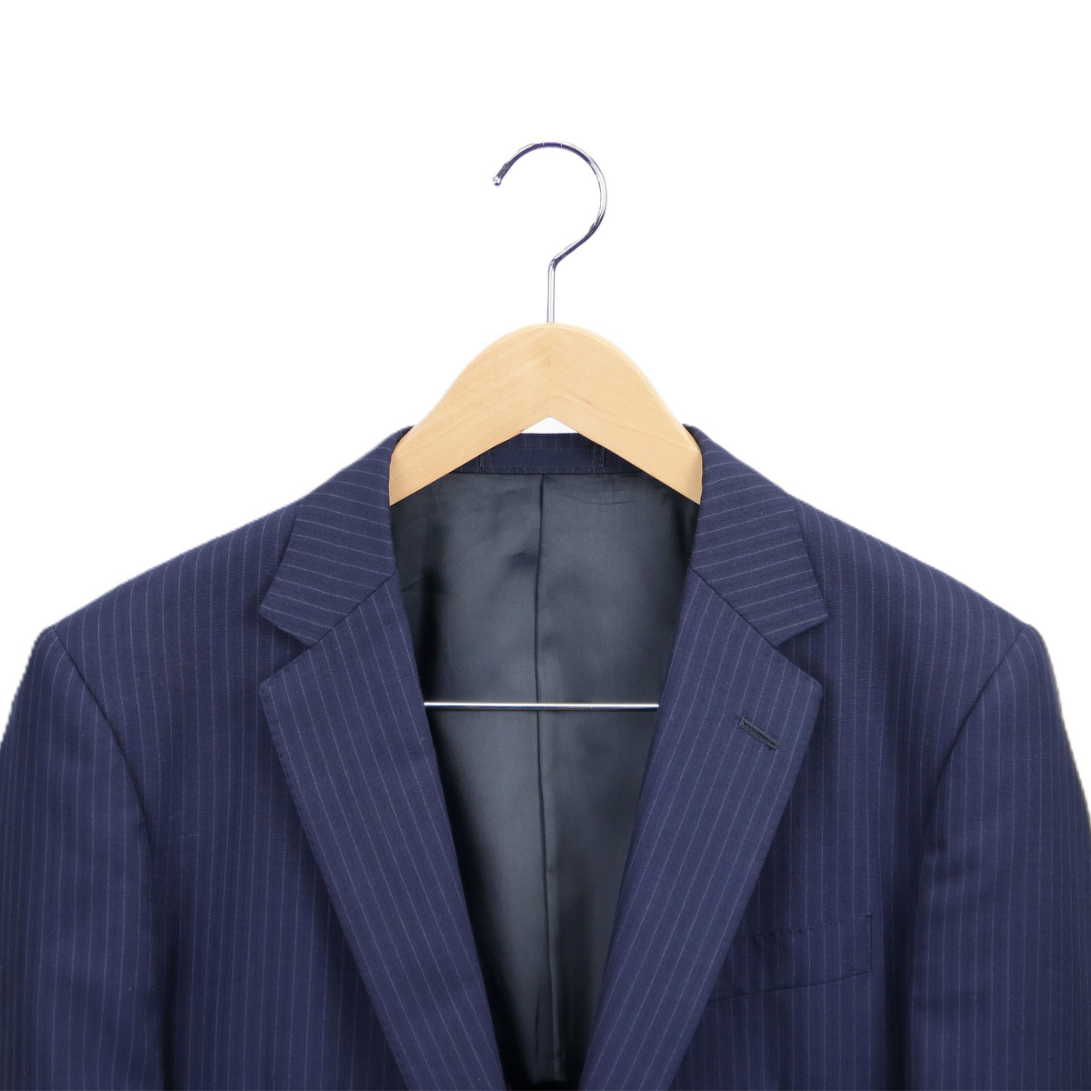 ハンガー 木製ハンガー クリップ付 5本組 ( スーツハンガー 木製 5本セット クリップ付き 滑り止め 薄型 フォーマルハンガー 洋服ハンガー 5本 ボトム用 クリップ 天然木 回転フック ) 【クリア】 クリア