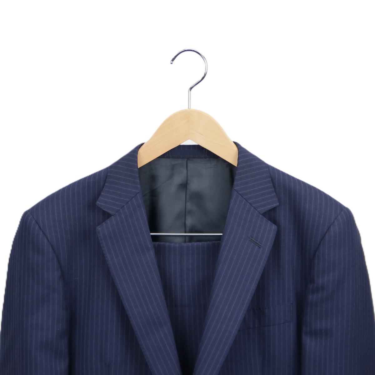 ハンガー 木製ハンガー クリップ付 5本組 ( スーツハンガー 木製 5本セット クリップ付き 滑り止め 薄型 フォーマルハンガー 洋服ハンガー 5本 ボトム用 クリップ 天然木 回転フック ) 【クリア】 クリア