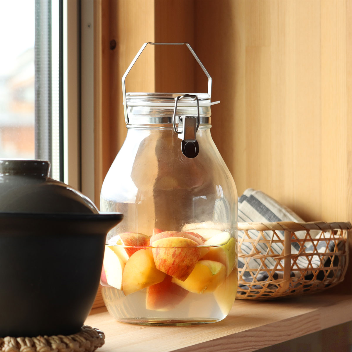 果実酒 瓶 保存容器 梅酒 ガラス - 保存容器・ケース
