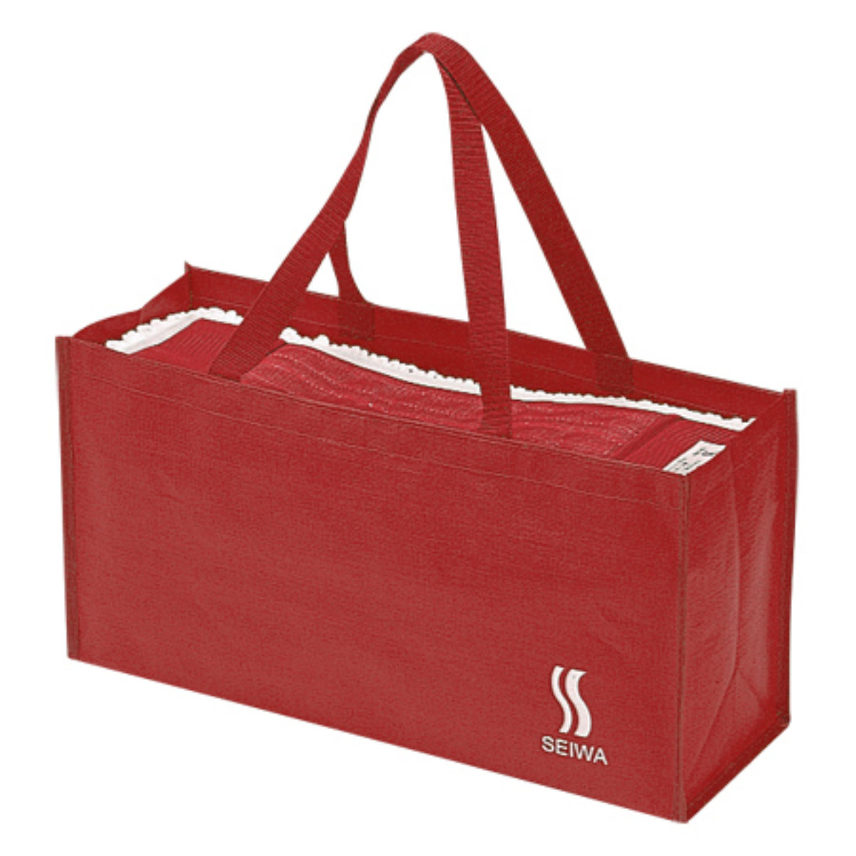 マイクロキャリーバッグ 赤 BAG-2 （ 業務用品 モップ 20枚 収納 マイクロモップ400 対応 清掃用品 掃除用品 キャリーバッグ ）