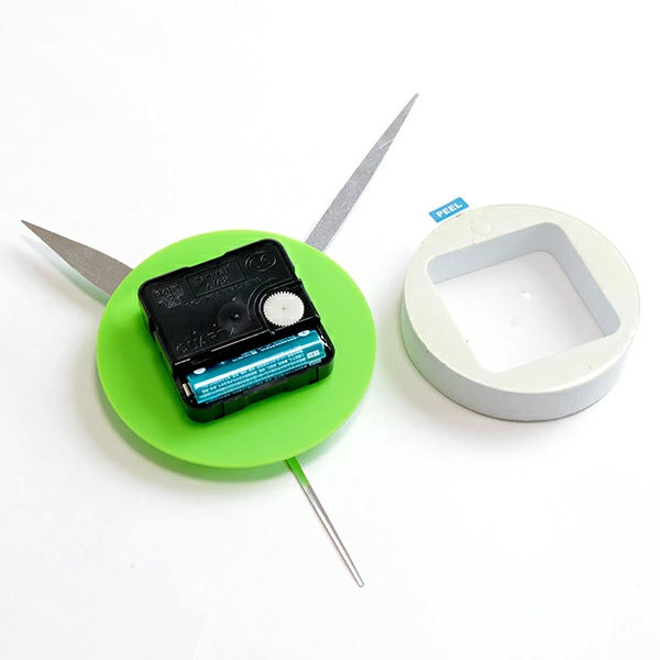 時計 掛け時計 DIY CLOCK グリーン ウォールクロック アナログ ( 壁時計 壁掛け時計 インテリア リビング 壁 貼る 貼り付け 簡単 特大 おしゃれ シール デコレーション 子供部屋 )
