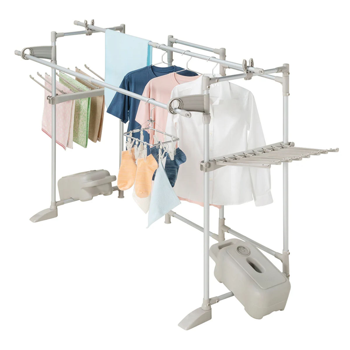 ブロー 重し 物干し台用 ( おもし ものほし台用 重り 1個 物干し台 転倒防止 重石 水 砂 固定 シェード 日よけ ウエイト 底面 くぼみ付き )