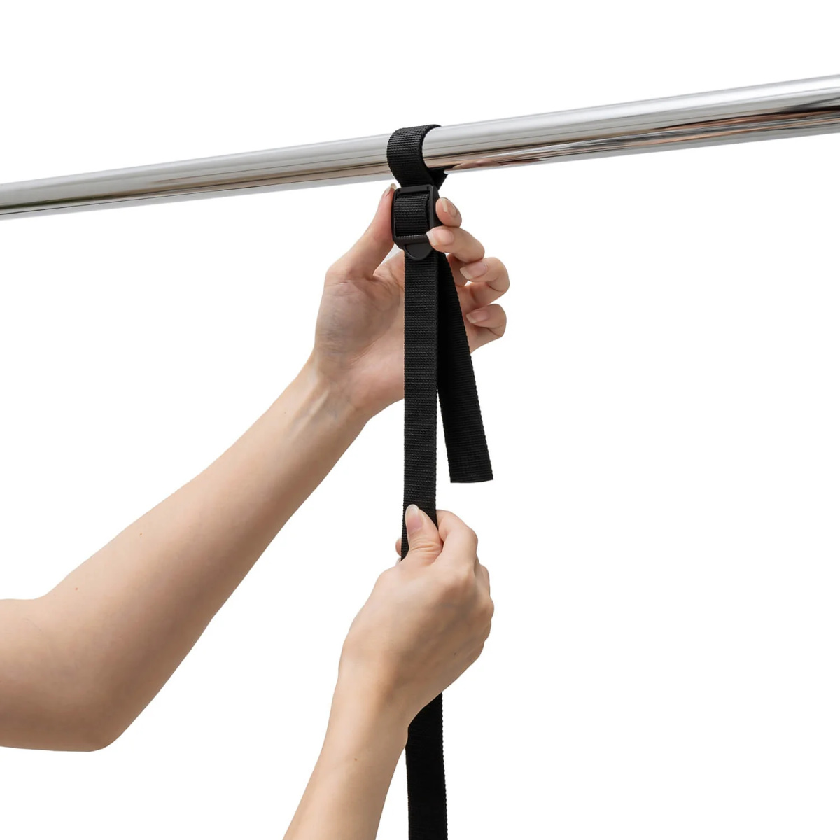 ハンガー 吊り下げハンガー クローゼット 収納 幅46~80×高さ最大100cm ( 伸縮 2段ハンガー 吊り下げ 収納力アップ クローゼット収納 ハンガーラック 吊り下げ収納 クローゼットハンガー 収納アップ 省スペース 衣類収納 大容量 )