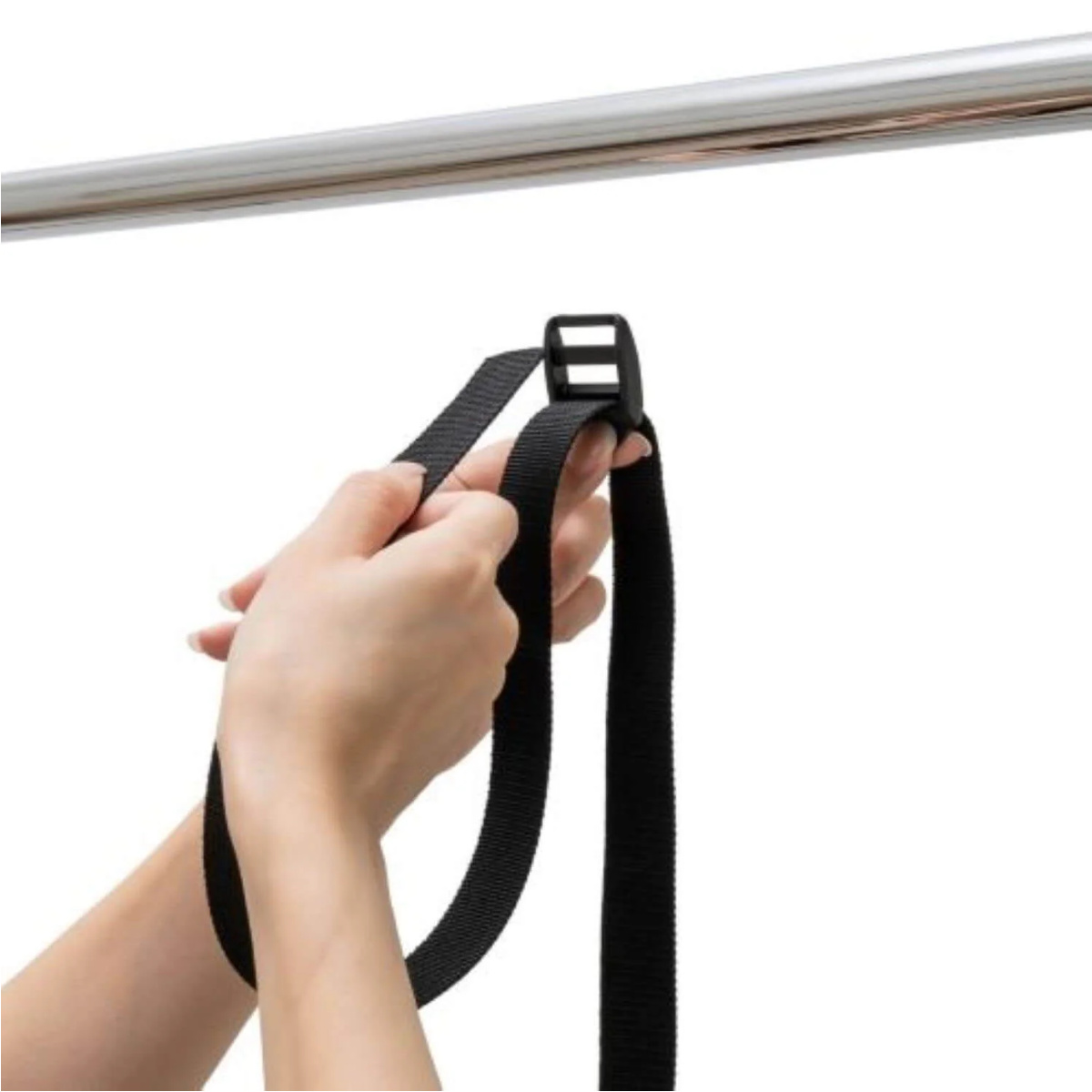 ハンガー 吊り下げハンガー クローゼット 収納 幅46~80×高さ最大100cm ( 伸縮 2段ハンガー 吊り下げ 収納力アップ クローゼット収納 ハンガーラック 吊り下げ収納 クローゼットハンガー 収納アップ 省スペース 衣類収納 大容量 )