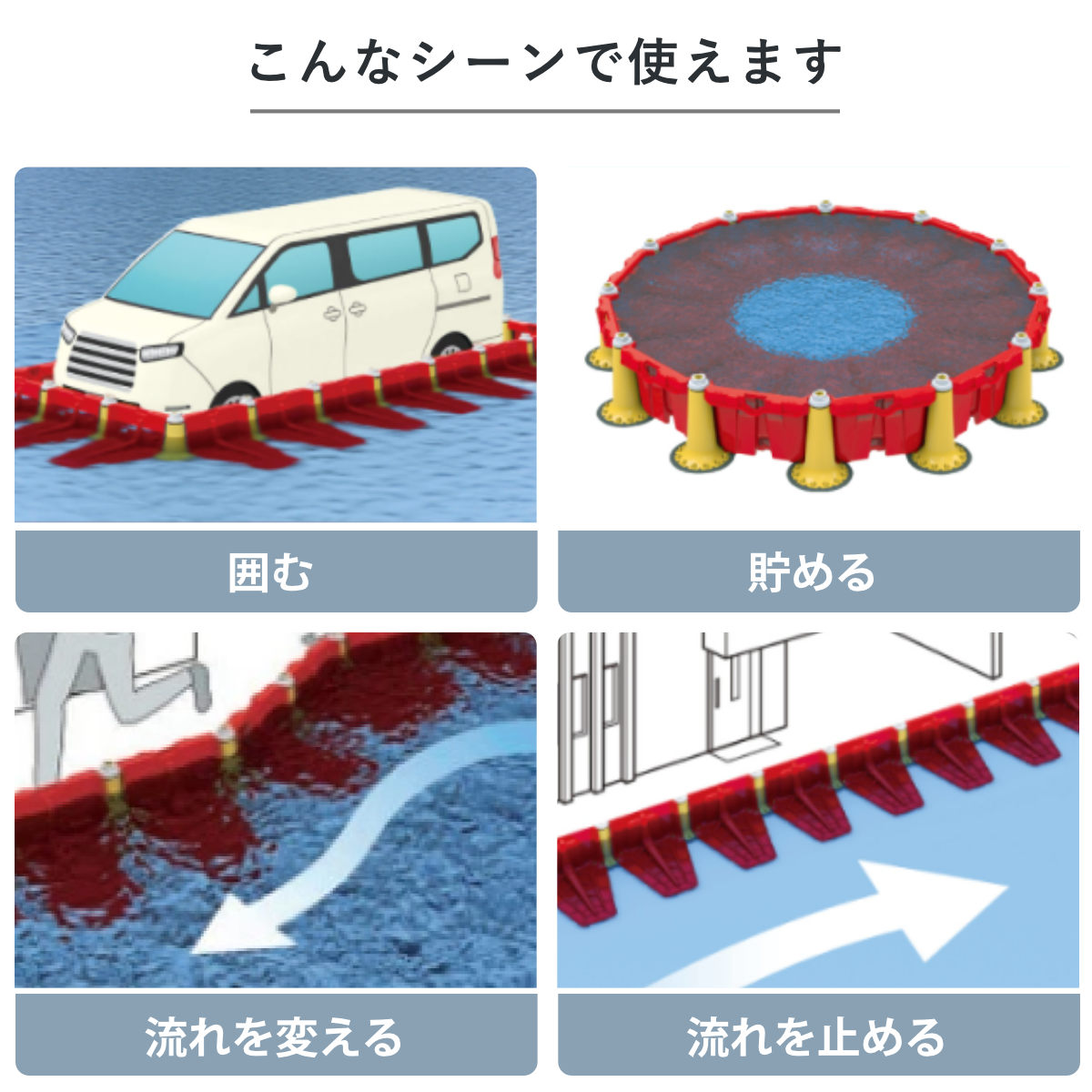 プラバリア 連結パーツ ( 法人限定 防水壁 パーツ 部品 止水シート用 1.6kg 軽量 連結可能 角度調整 簡単 設置 止水 浸水対策 備え 防災 水害 津波 会社 避難所 緊急用 止水材 非常時 自動ドア シャッター 防災グッズ コンパクト )