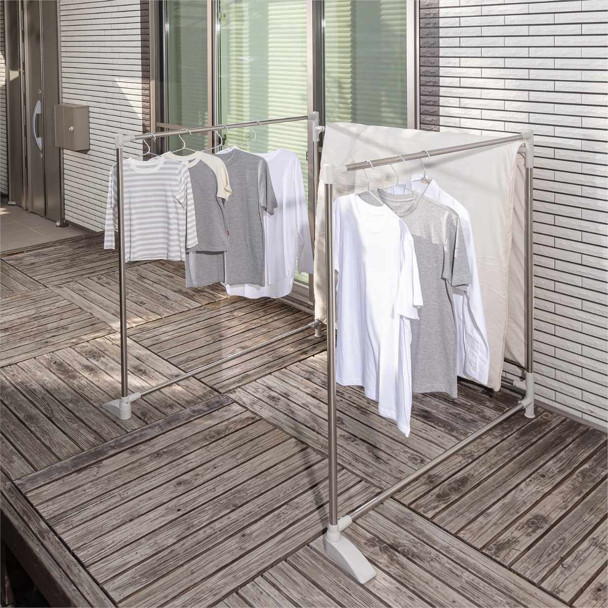 物干し 布団干し 洗濯物干し 折りたたみ ステンクラー ( 室内物干し 3連 洗濯 布団 ハンガー 室内 コンパクト 軽量 室内干し 部屋干し 洗濯物 スタンド 省スペース 折り畳み 洗濯用品 )