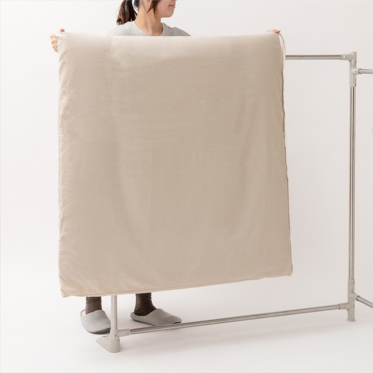 物干し 布団干し 洗濯物干し 折りたたみ ステンクラー ( 室内物干し 3連 洗濯 布団 ハンガー 室内 コンパクト 軽量 室内干し 部屋干し 洗濯物 スタンド 省スペース 折り畳み 洗濯用品 )