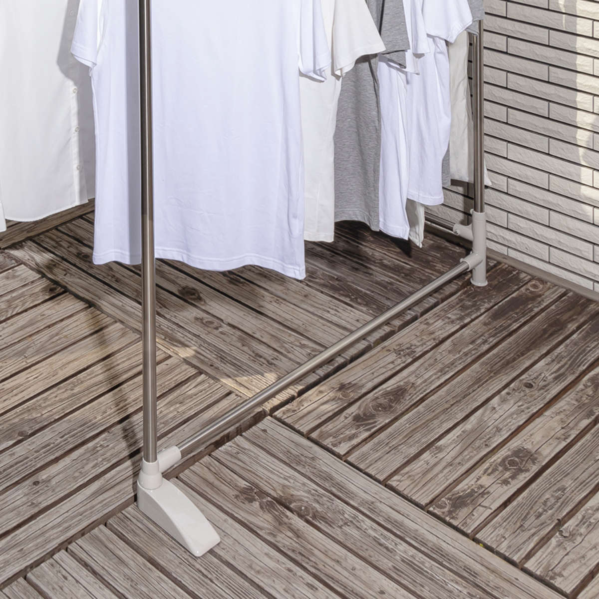 物干し 布団干し 洗濯物干し 専用伸縮竿付 折りたたみ ステンクラー ( 室内物干し 3連 伸縮竿 洗濯 布団 ハンガー 室内 コンパクト 軽量 室内干し 部屋干し 洗濯物 スタンド 省スペース 折り畳み 洗濯用品 )