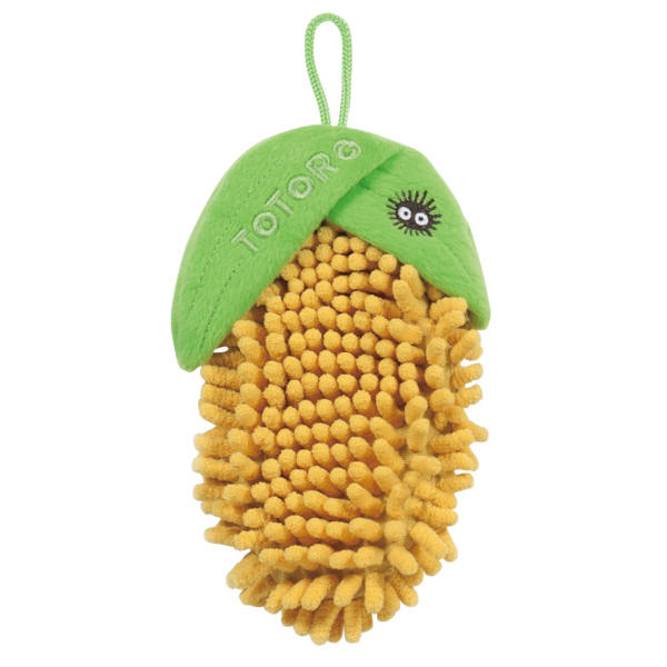 Dショッピング ハンドタオル となりのトトロ とうもろこし ミニお手ふき お手拭き とうもころし タオル トトロ 吸水 速乾 まっくろくろすけ ジブリ プチタオル マイクロファイバー モール 手洗い 手拭きタオル ループ付き キャラクター カテゴリ タオルの販売