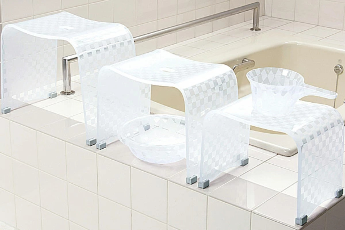 風呂椅子 風呂イス チェッカーN バスチェア Lサイズ 高さ30cm （ 風呂