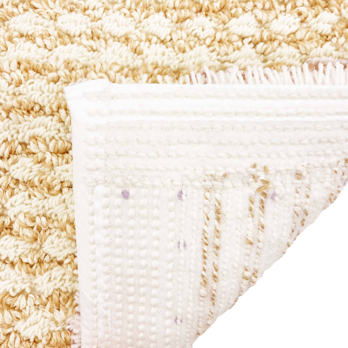 バスマット 素足快適ケナフコットン2 45×65cm ( お風呂マット 足拭きマット 吸水 ケナフ コットン すべり止め 日本製 浴室マット バス マット 45×65 洗える 滑り止め 天然素材 綿 素足 快適 )