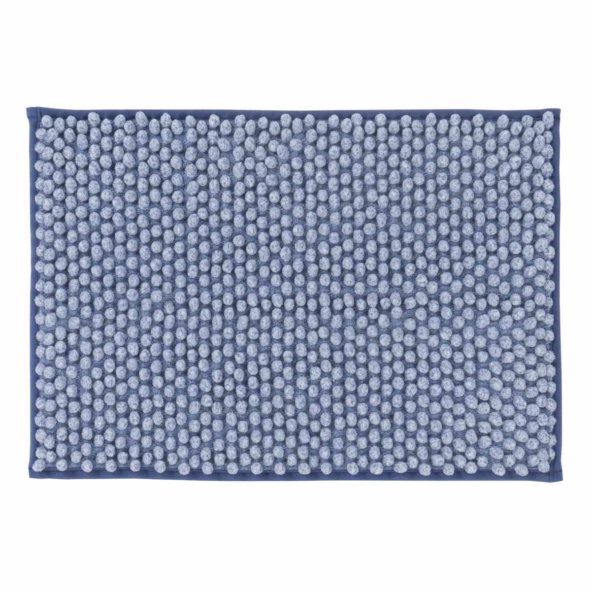 バスマット ハリーW 35×50cm ( お風呂マット 足拭きマット 吸水 速乾 マイクロファイバー 洗える もこもこ 浴室マット バス マット 35×50 洗濯可 モール糸 エコラベル ハリー 無地 ) 【ブルー】 ブルー