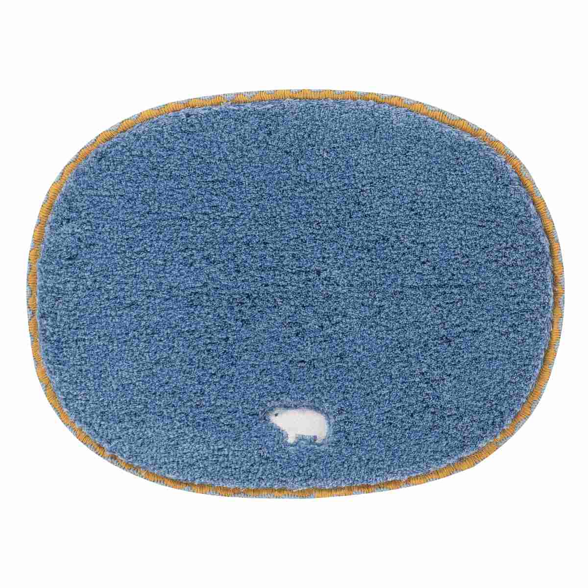 ミニマット Pce 動物 約30×40cm チェアパッド ( マット 小さめ チェアパット ハンドメイド 幅40cm 卓上 コンパクト ラグ 敷き物 インテリア おしゃれ 楕円 刺繍 ループ付き 吊り下げ 雑貨 ) 【コアラ】 コアラ