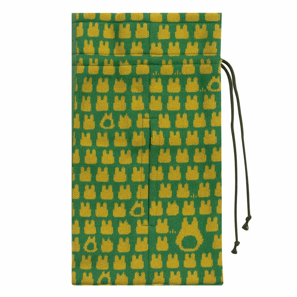 ティッシュケース となりのトトロ 魔女の宅急便 ニットティッシュケース ( 吊り下げ キャラクター 北欧 車 ティッシュカバー リビング インテリア トトロ ネコバス ジジ ニット生地 ペーパータオル ビニール袋 キッチンペーパー ) 【ネコバス】 ネコバス