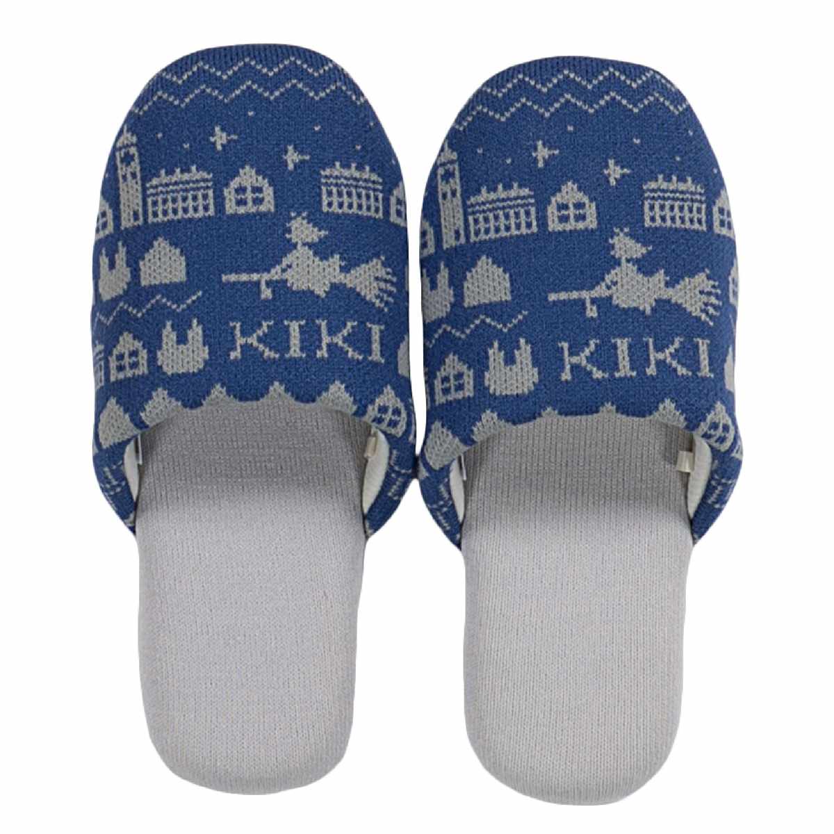 スリッパ となりのトトロ 魔女の宅急便 ニットスリッパ 22.0~24.0cm ( ルームシューズ 洗える 室内 レディース ニット キャラクター トトロ ネコバス ジジ キキ 洗濯OK ニット生地 来客用 トイレ おしゃれ ) 【ジジ】 ジジ