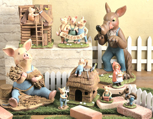 ガーデンオーナメント 赤ずきんちゃん 大 おつかい （ 置物 飾り