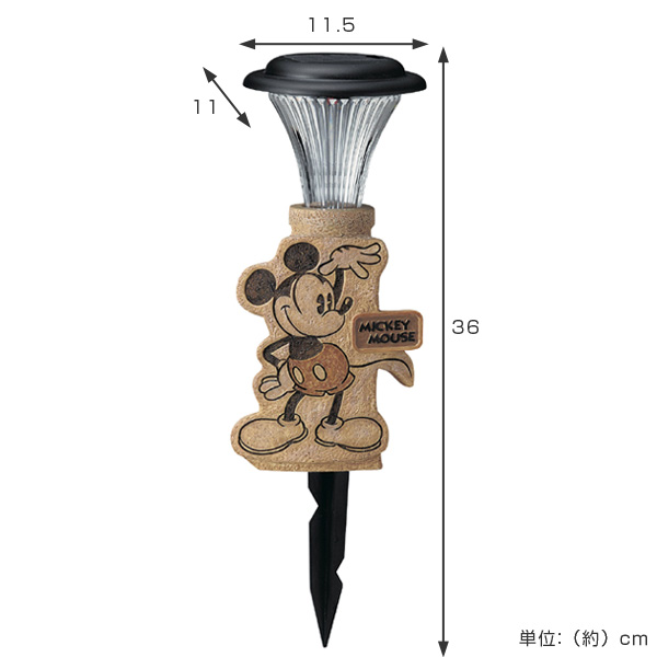 dショッピング |ガーデンオーナメント ソーラーライト ミッキーマウス