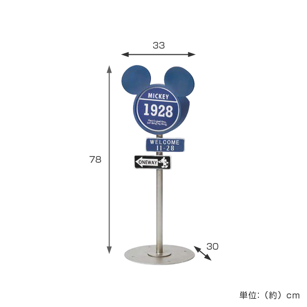 標識ソーラーライト ヴィンテージミッキー ミッキーマウス
