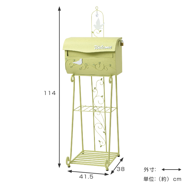 dショッピング |ポスト スタンドポスト Natural Garden 鍵付き （ 鳩