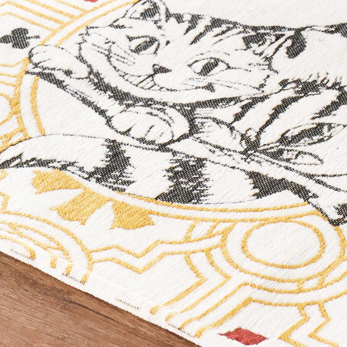 マット インテリアマット チシャ猫 ( 玄関マット インテリアマット 多目的マット エントランスマット 滑り止め加工 滑り止め お手入れ簡単 ベッドサイド 手洗い可能 インテリア フリーマット 洗面 ねこ 洗える )