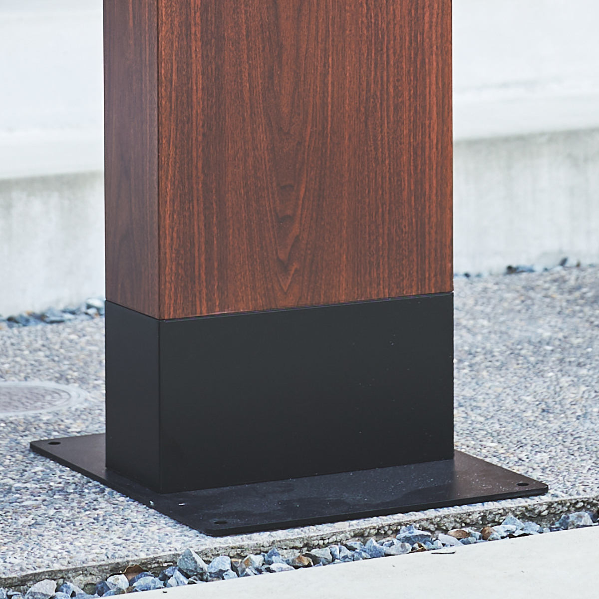 ポストスタンド GALVA ウォールナット ( ポスト専用スタンド ポスト用スタンド スタンド ポスト 郵便受け 新聞受け メールボックス 自立式 置き型 一戸建て 屋外 玄関 スタンドのみ 脚 台 )