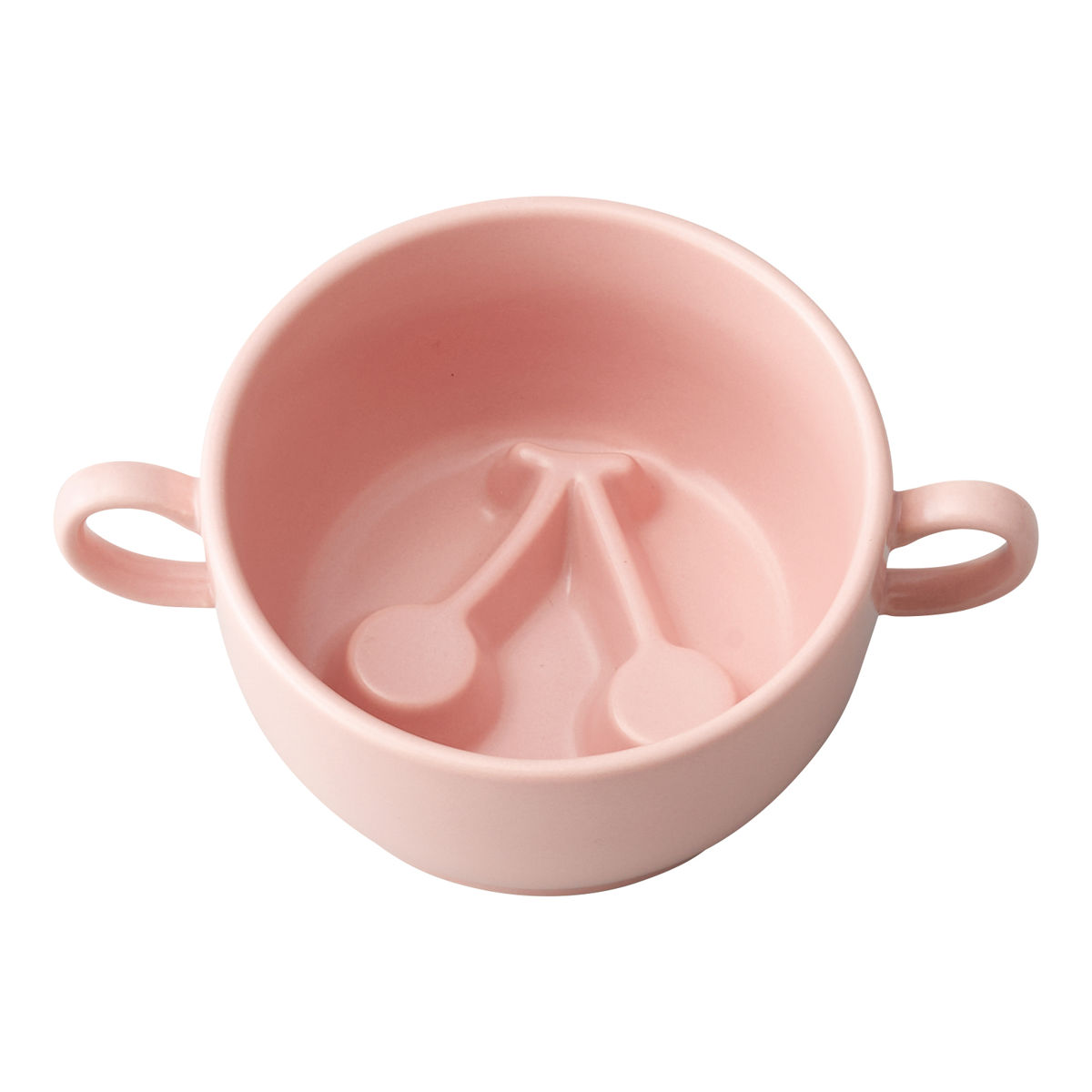 ペット フードボール S 磁器 早食い防止 ( 食器 エサ皿 餌皿 早食い防止ボウル フードボウル エサ 餌入れ ご飯入れ 犬用食器 猫用食器 ペット用 ペット用品 ) 【リンゴ】 リンゴ