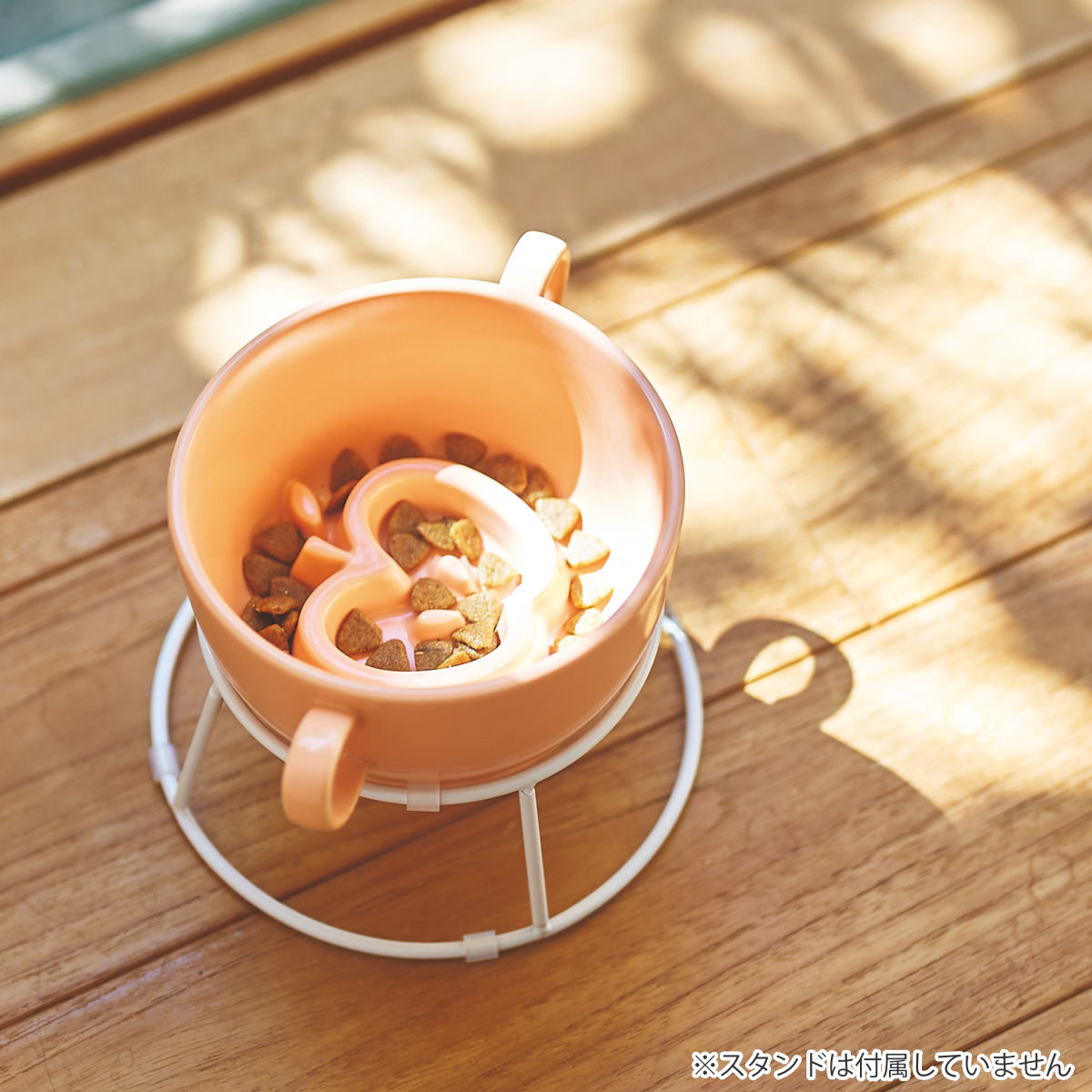 ペット フードボール S 磁器 早食い防止 ( 食器 エサ皿 餌皿 早食い防止ボウル フードボウル エサ 餌入れ ご飯入れ 犬用食器 猫用食器 ペット用 ペット用品 ) 【リンゴ】 リンゴ