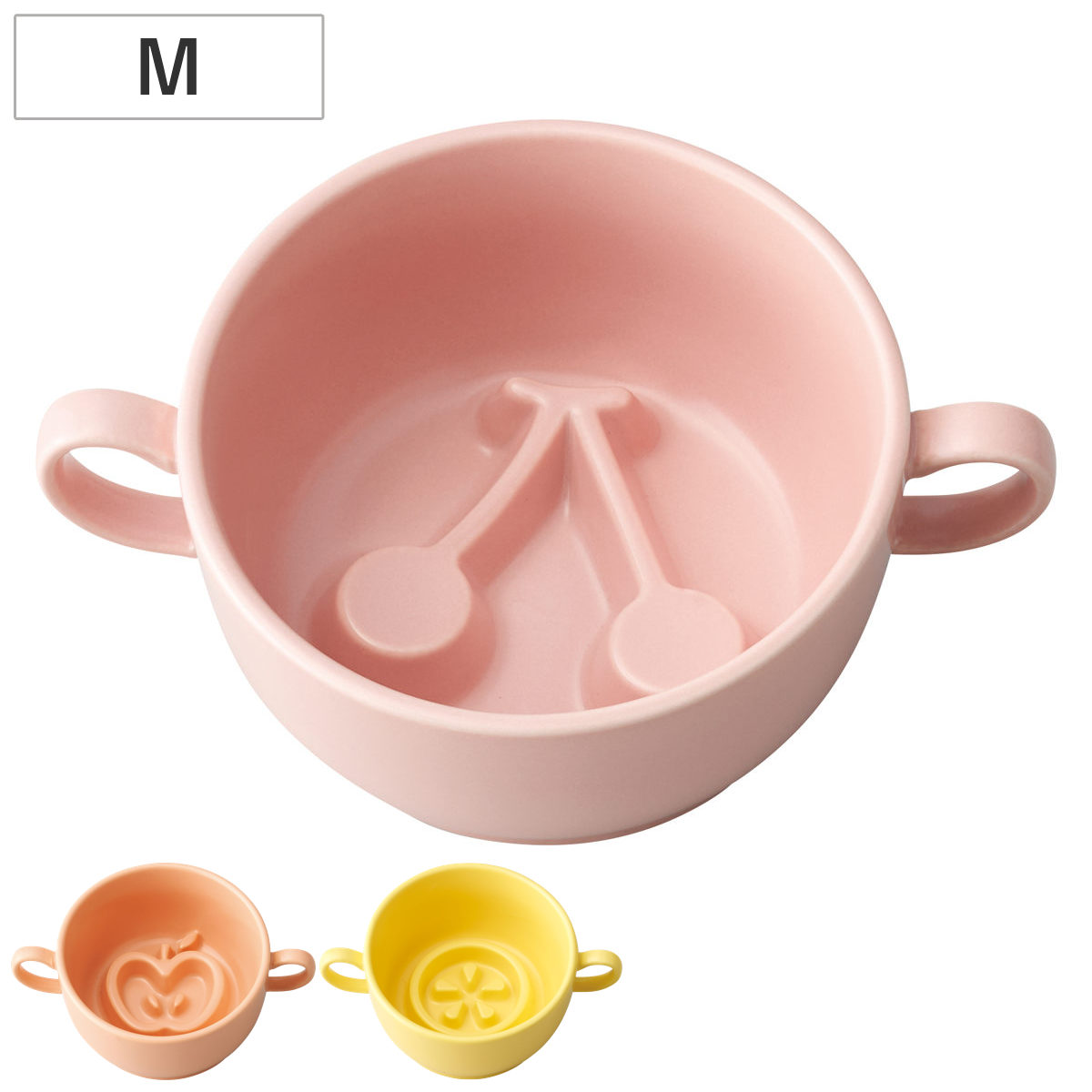 ペット フードボール M 磁器 早食い防止 （ 食器 エサ皿 餌皿 早食い防止ボウル フードボウル エサ 餌入れ ご飯入れ 犬用食器 猫用食器 ペット用 ペット用品 ） 【リンゴ】