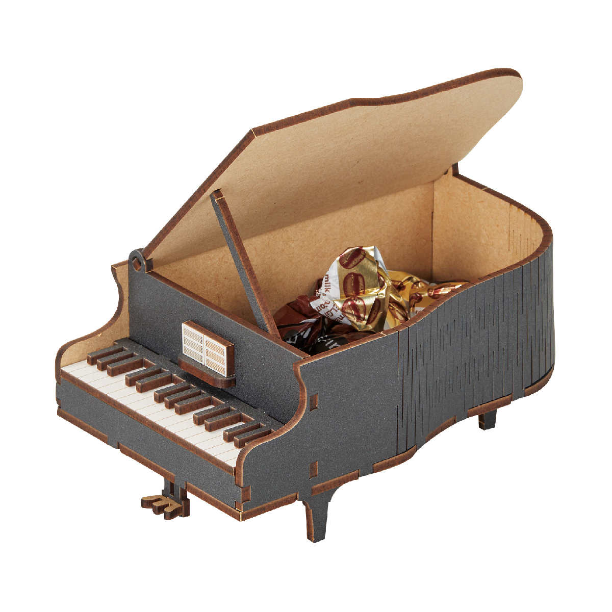 小物入れ ピアノパズル 組み立て 収納 ( パズル ピアノ 木製 卓上 かわいい アクセサリー収納 デスク クラフト おしゃれ インテリア 雑貨 ディスプレイ )