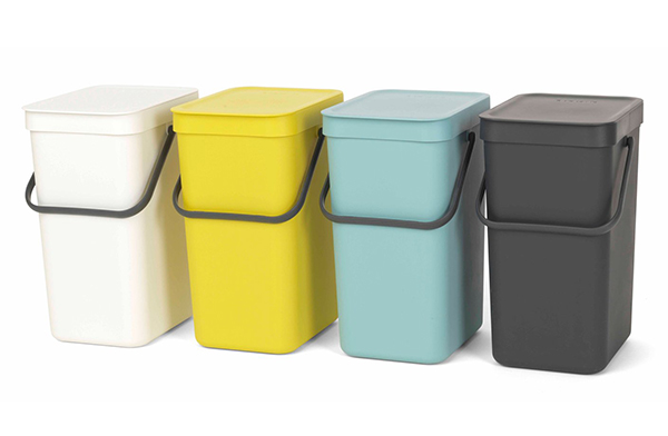 ゴミ箱 ブラバンシア Brabantia ソート ゴー ウェイストビン 12リットル 壁掛け ふた付き ホワイト ごみ箱 ごみばこ フロントオープン コンパクト 卓上 分別 ダストボックス 12l 格安 おしゃれ キッチン 持ち手付き フタ付き