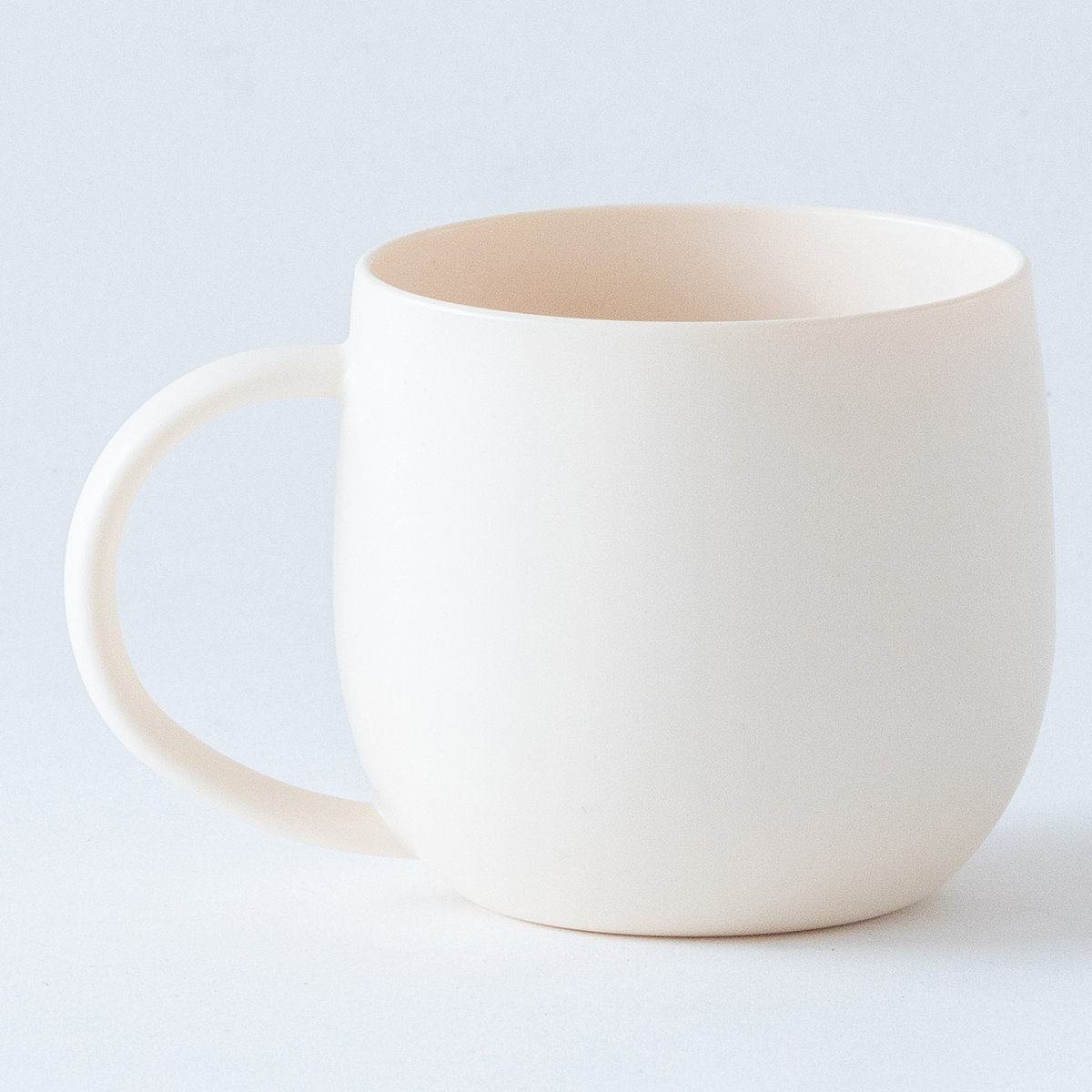 マグカップ ほわり 同色2個セット ( 食洗機対応 日本製 320ml マグ カップ コップ プラコップ ナチュラル 北欧 北欧風 大人可愛い SDGs 軽い 割れにくい コーヒー 紅茶 ジュース 子ども おしゃれ ) 【グレー】 グレー