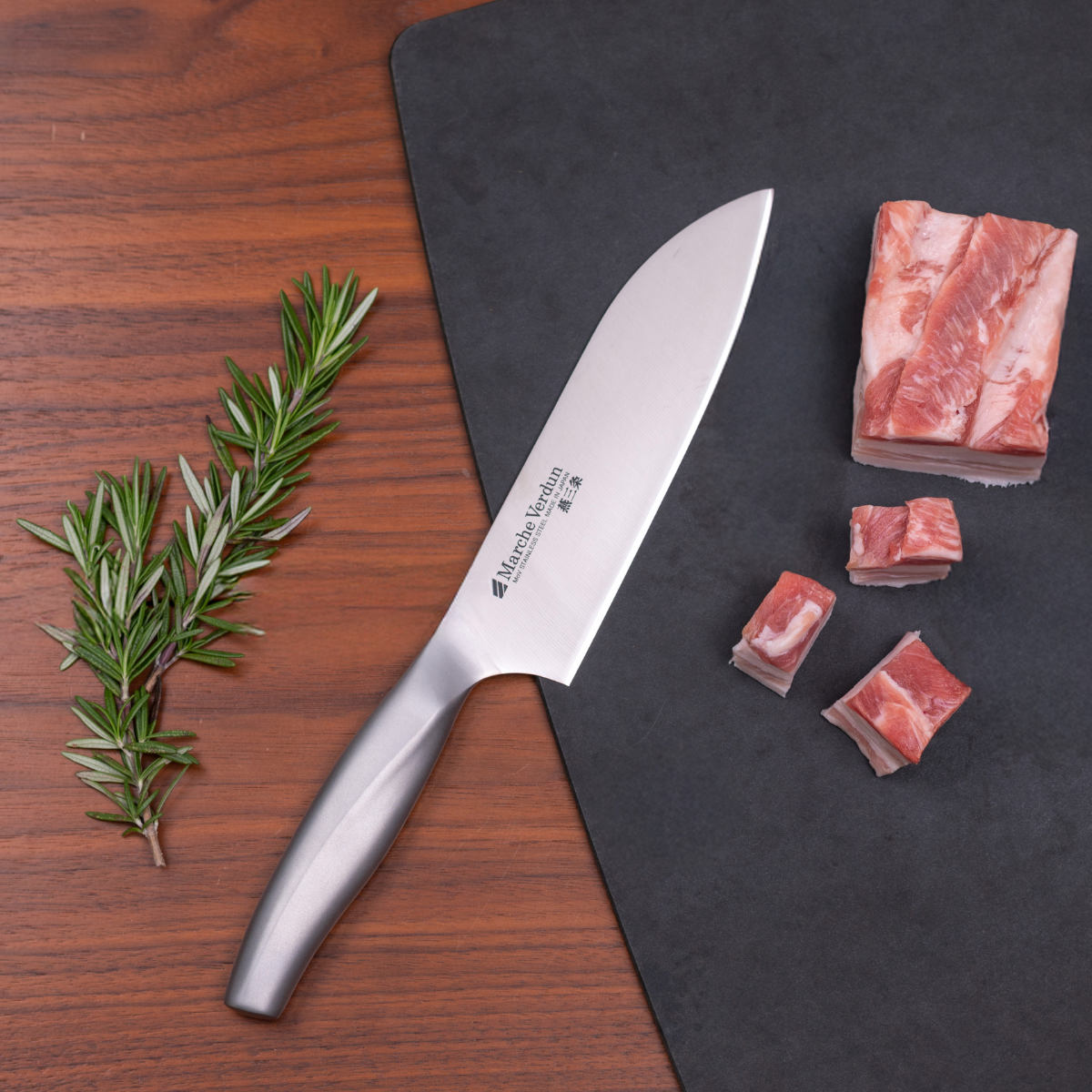 三徳包丁 16.5cm マルシェヴェルダン 食洗機対応 日本製 ( 料理包丁 文化庖丁 万能包丁 おすすめ 一体型 キッチンナイフ 16.5センチ 165mm 165ミリ 調理小物 調理道具 下ごしらえ用品 キッチングッズ 錆びにくい 切れ味抜群 )