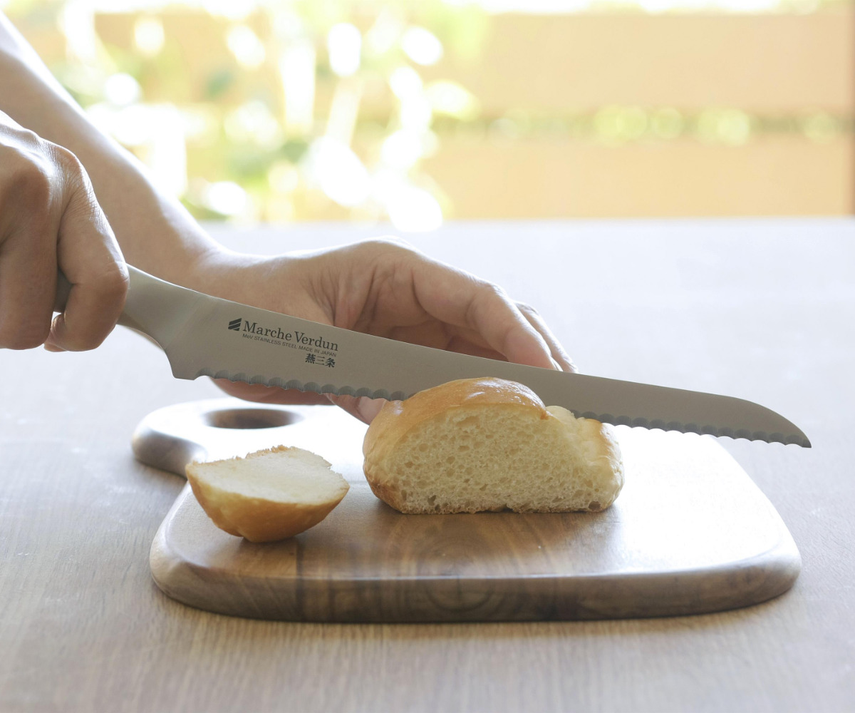 パン切り包丁 21.5cmマルシェヴェルダン 食洗機対応 日本製 パンスライサー ( パン切り パン ブレッド ナイフ カット 包丁 ブレッドナイフ パンナイフ 21.5センチ 215mm 215ミリ 調理小物 調理道具 キッチングッズ キッチンツール )