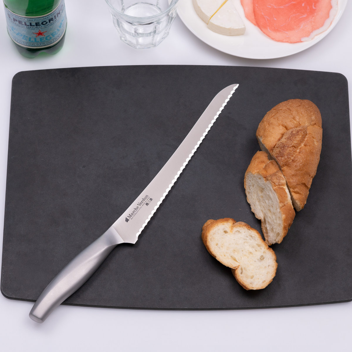 パン切り包丁 21.5cmマルシェヴェルダン 食洗機対応 日本製 パンスライサー ( パン切り パン ブレッド ナイフ カット 包丁 ブレッドナイフ パンナイフ 21.5センチ 215mm 215ミリ 調理小物 調理道具 キッチングッズ キッチンツール )
