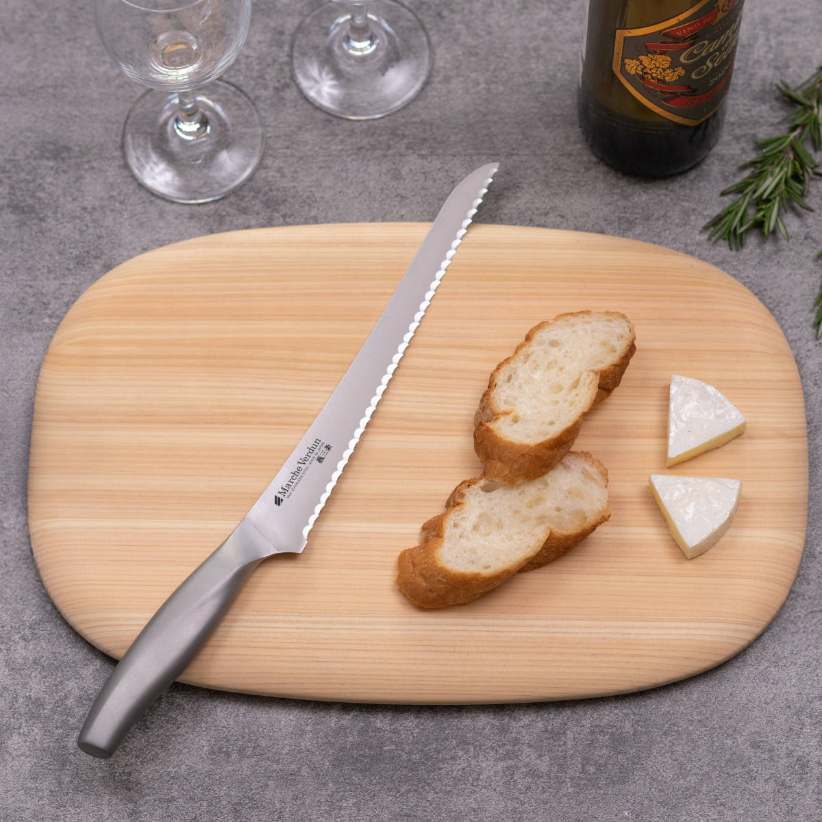 パン切り包丁 21.5cmマルシェヴェルダン 食洗機対応 日本製 パンスライサー ( パン切り パン ブレッド ナイフ カット 包丁 ブレッドナイフ パンナイフ 21.5センチ 215mm 215ミリ 調理小物 調理道具 キッチングッズ キッチンツール )