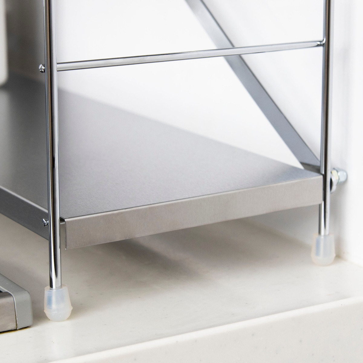 キッチンラック ステンレス棚コンロサイド収納 3段 ( ステンレス 日本製 コンロラック 調味料ラック レンジラック コンロサイドラック コンロ奥ラック 家電ラック スパイスラック 調味料棚 すき間 コンロ ラック 収納 三段 )