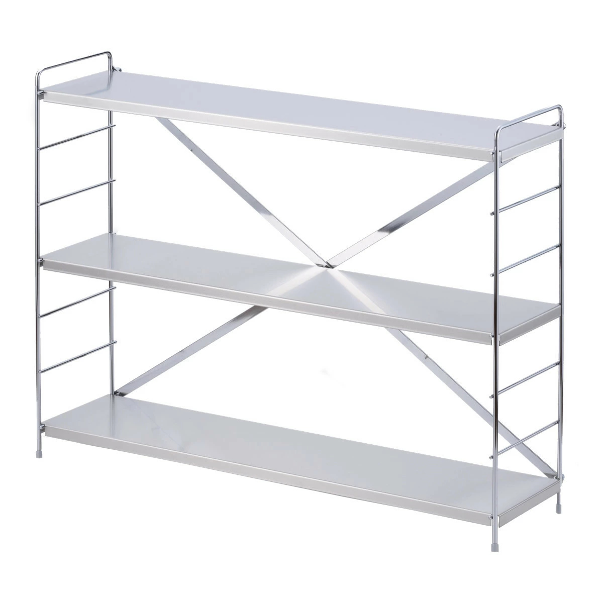 キッチンラック ステンレス棚コンロサイド収納 3段 ( ステンレス 日本製 コンロラック 調味料ラック レンジラック コンロサイドラック コンロ奥ラック 家電ラック スパイスラック 調味料棚 すき間 コンロ ラック 収納 三段 )