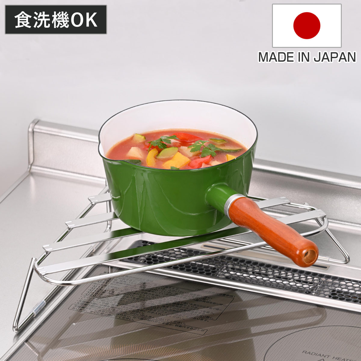 コンロラック オールステンレス コンロ コーナーラック （ 収納ラック ビルトインコンロ 角 コンロ奥 スパイスラック 鍋置き 日本製 コンロ周り コンロコーナーラック ステンレス 一時置き 食洗機対応 キッチンツール ）