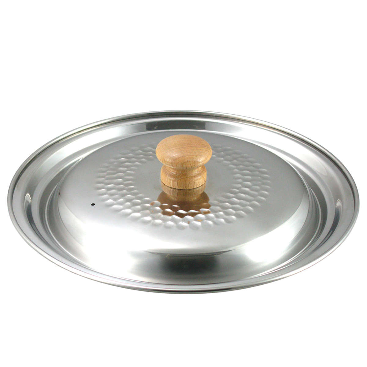 鍋蓋 プロモデル 槌目 ゆきひら鍋 兼用 ふた 18・20cm用 日本製 ( 鍋ふた ステンレス蓋 キッチン用品 蓋 カバー 台所用品 調理用品 調理器具 調理道具 キッチンツール キッチン雑貨 キッチン小物 )