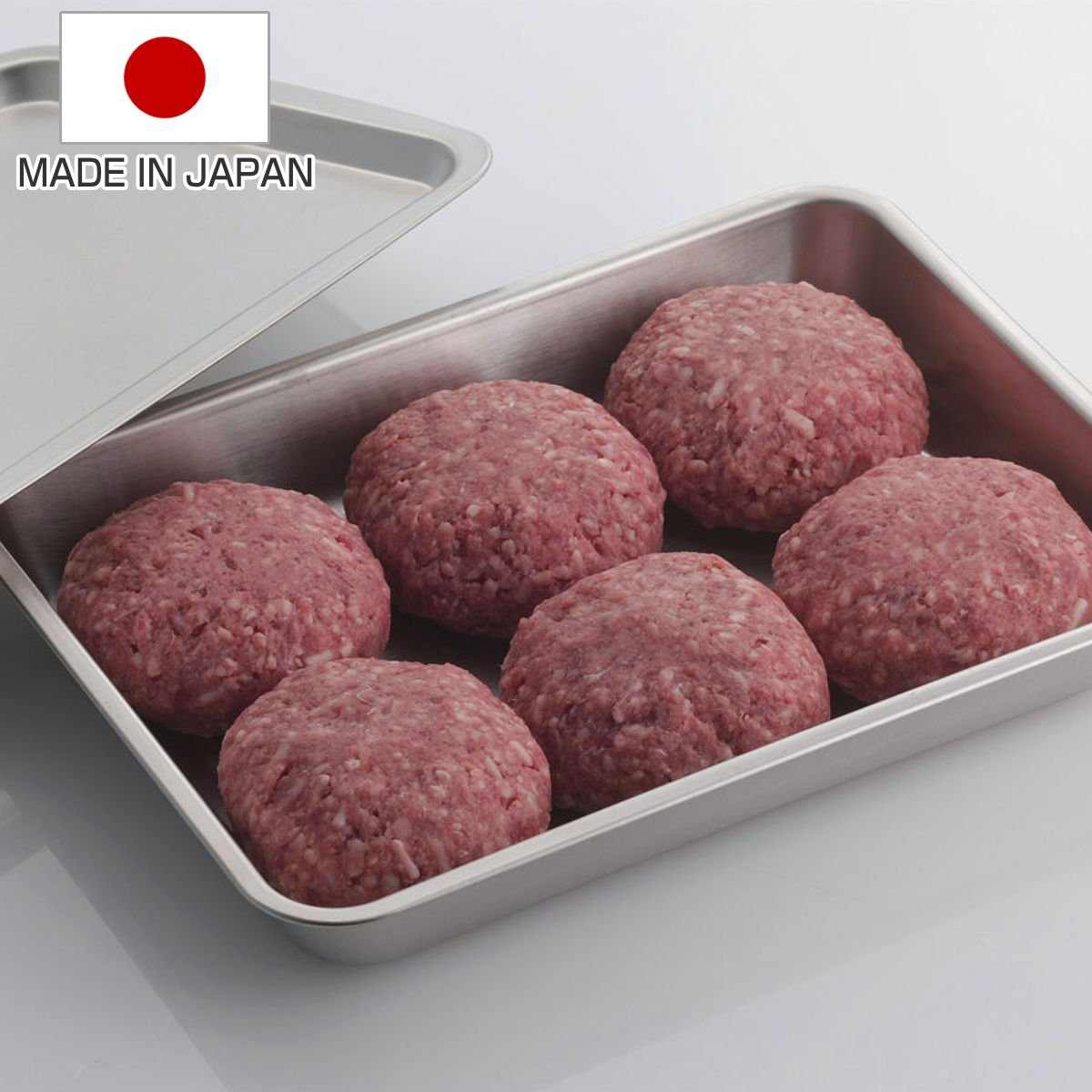 バット フタがトレーになる ステンレスバット 日本製 （ 調理バット キッチンバット 蓋付き セット ステンレス製 料理 調理 ケース トレイ 角バット コンパクト 浅型バット 蓋 使いやすい 丈夫 ）