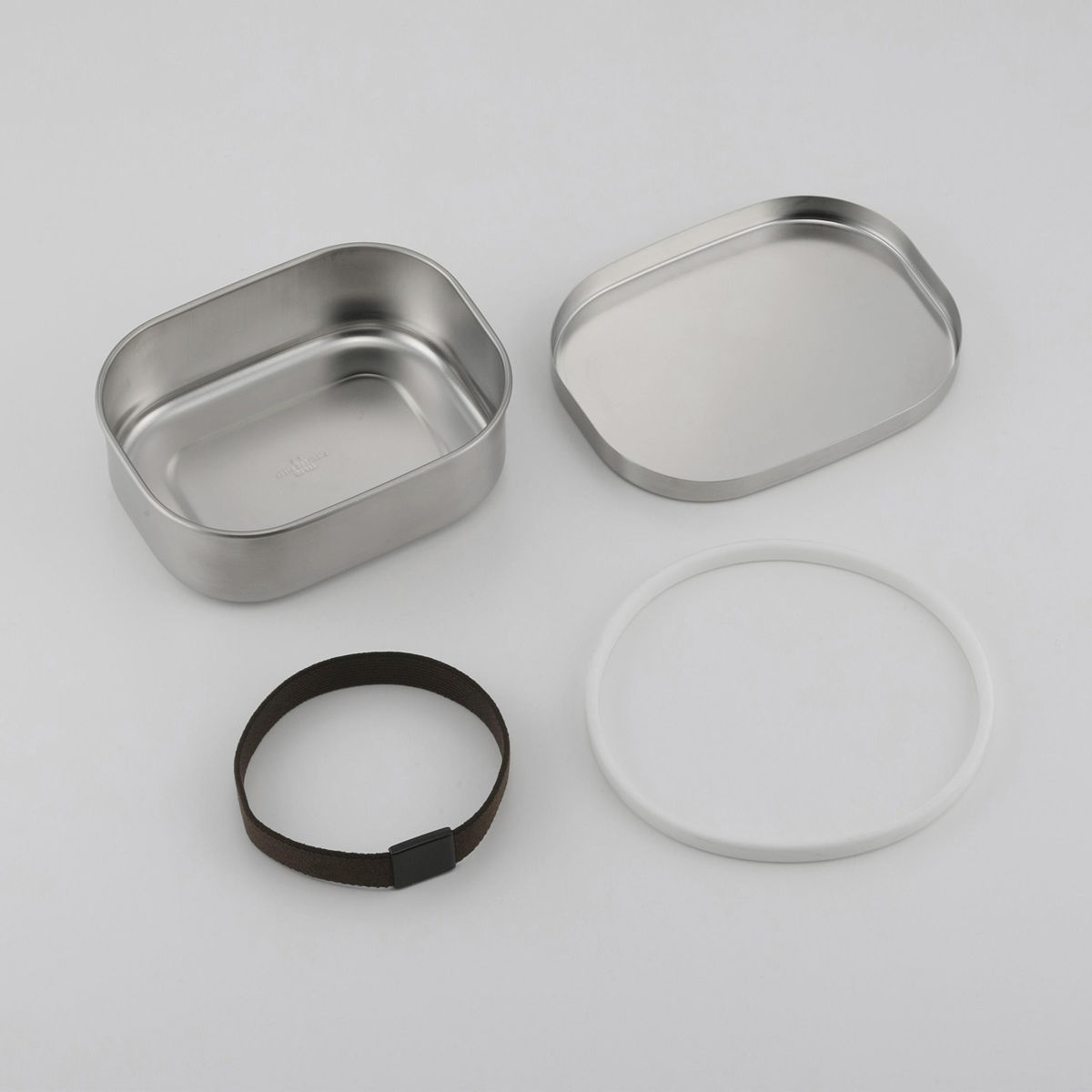 ランチボックス 400ml TSUBAME ステンレス 弁当箱 S 日本製 ( お弁当箱 女子 男子 大人 子供 1段 一段 ステンレス製 パッキン付き 弁当 お弁当 ベルト付き ランチベルト 1段弁当 )