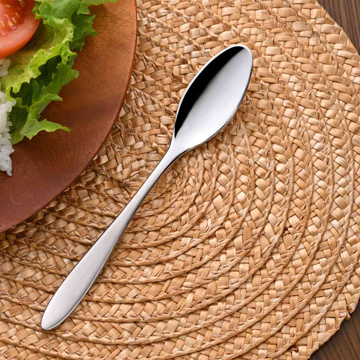 スプーン 燕三条 カレースプーン 4本組 日本製 ( ステンレス カトラリー シンプル おしゃれ モダン )