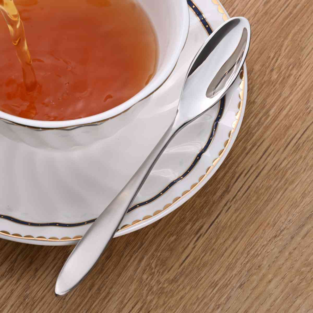 スプーン 燕三条 ティースプーン 4本組 日本製 ( デザートスプーン ステンレス カトラリー シンプル おしゃれ モダン )