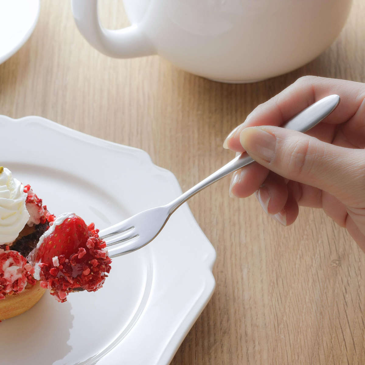 フォーク TSUBAME ピックフォーク 5本+1本 日本製 ( ステンレス デザート 燕三条 フォークセット カトラリーセット カトラリー シンプル おしゃれ モダン )